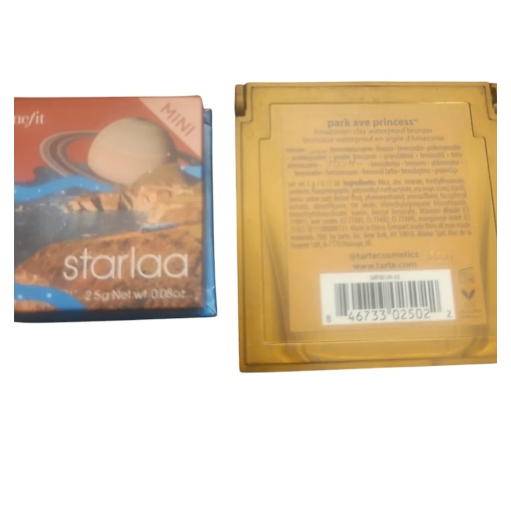 Benefit Starlaa Mini Blush and Tarte Contour Bronzer NWT